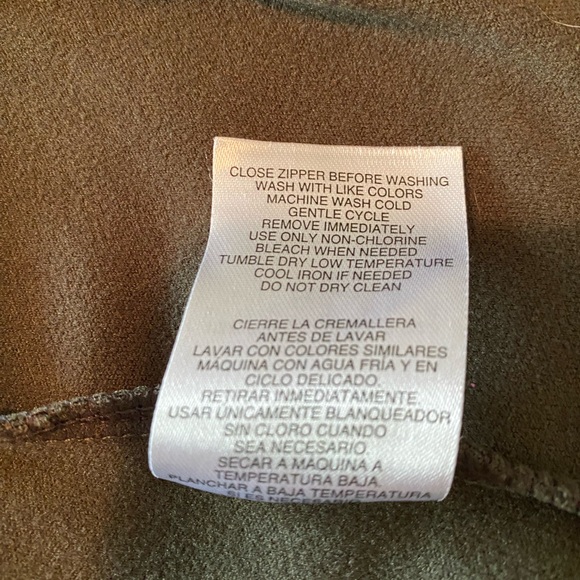 Mondetta Fleece Jacket Green large Womens Full Zip Up Front soft cozy - Picture 3 of 5